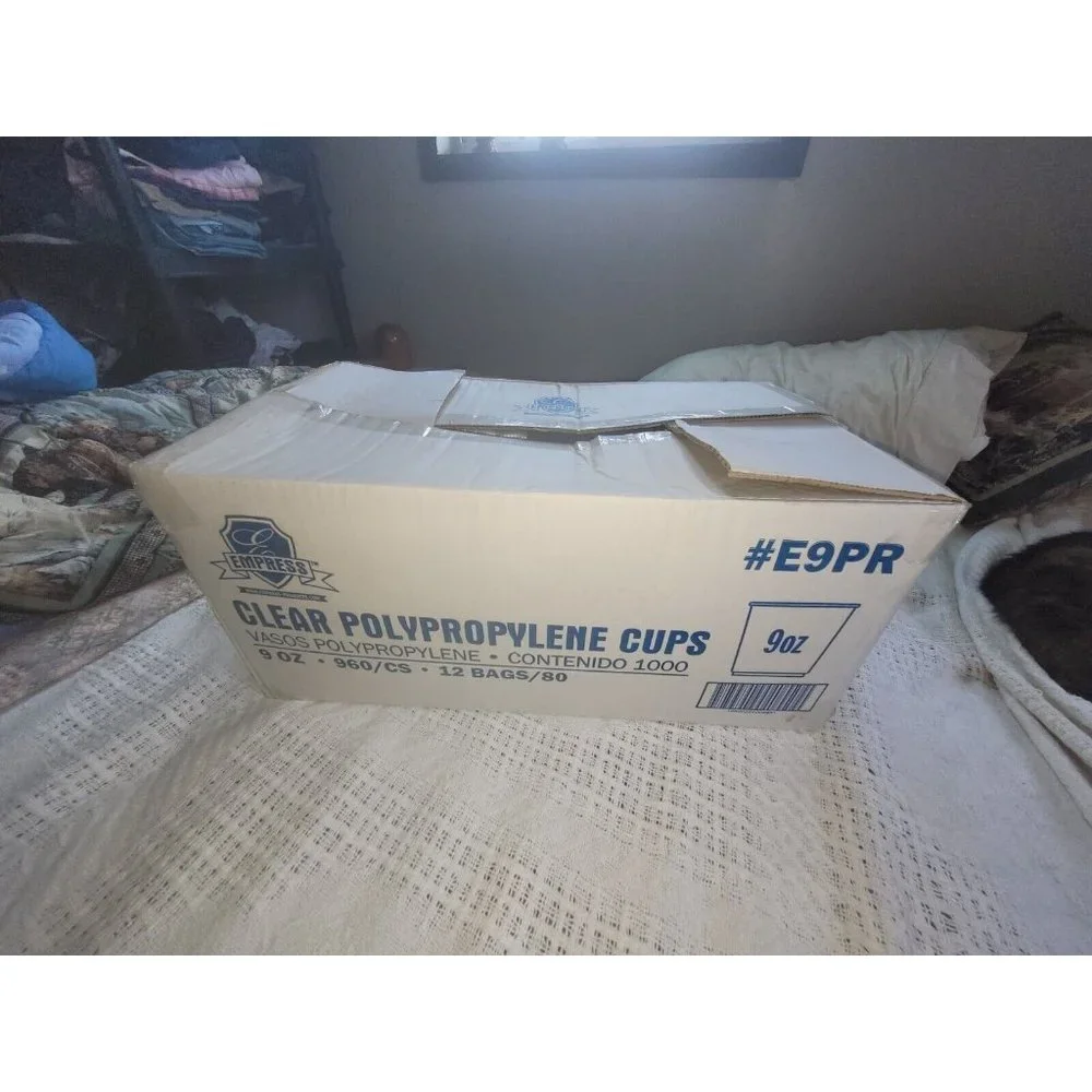 Empress #E9PR 9 oz. Polypropylene Cold Cups - Translucent (880) New